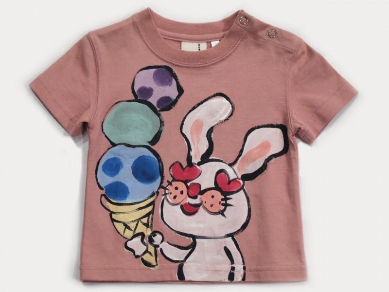 アイスクリームウサギのTシャツキッズサイズ