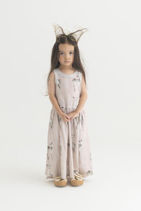 deer pattern dress