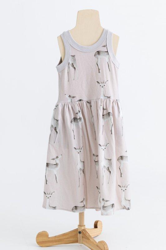 deer pattern dress