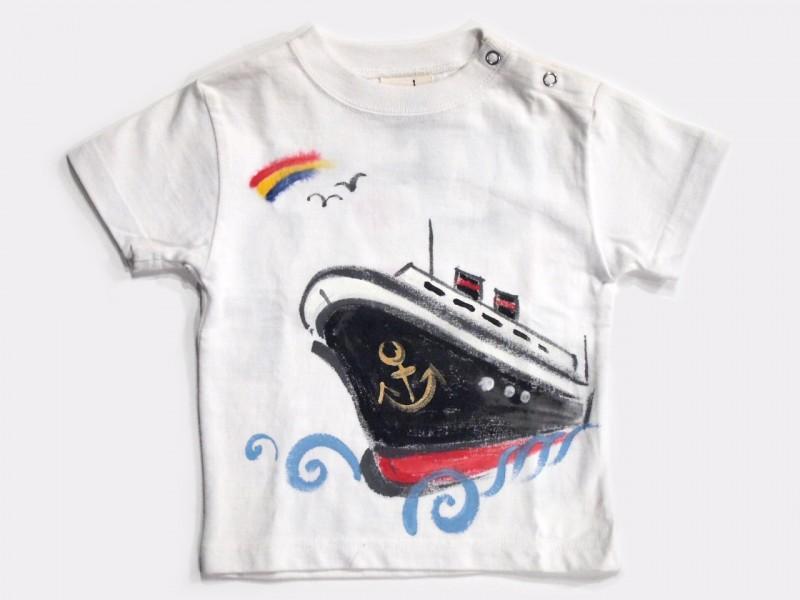 船のTシャツキッズサイズ