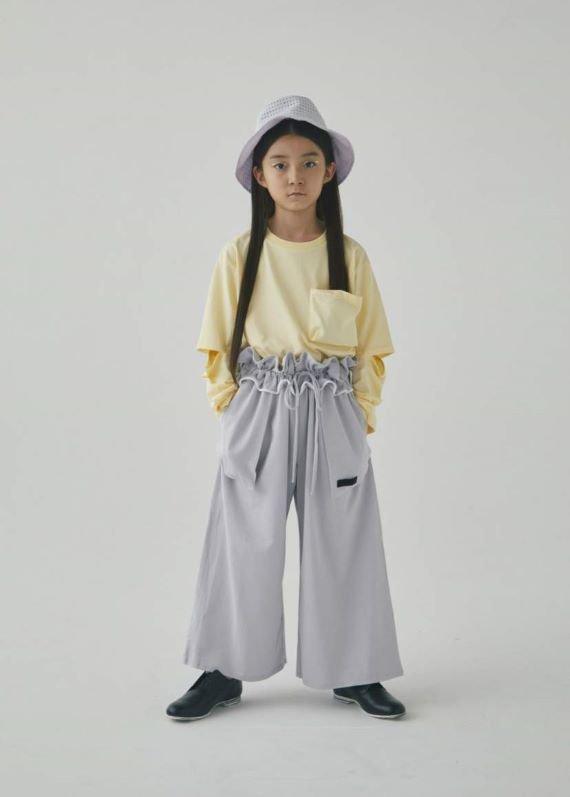hem gather wide pants