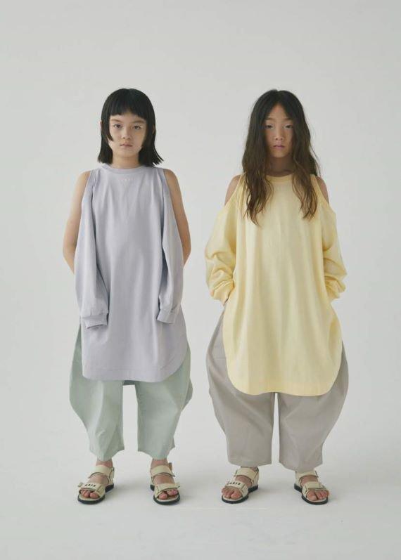 Shoulder　Hole　Long　Sleeve　Tee