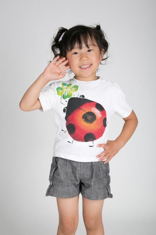 HAPPYてんとう虫のTシャツキッズサイズ