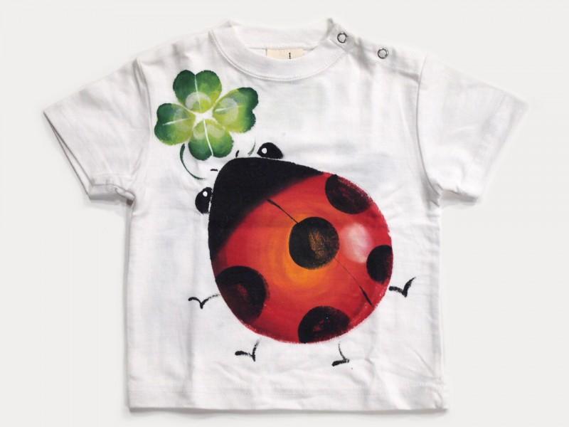 HAPPYてんとう虫のTシャツキッズサイズ