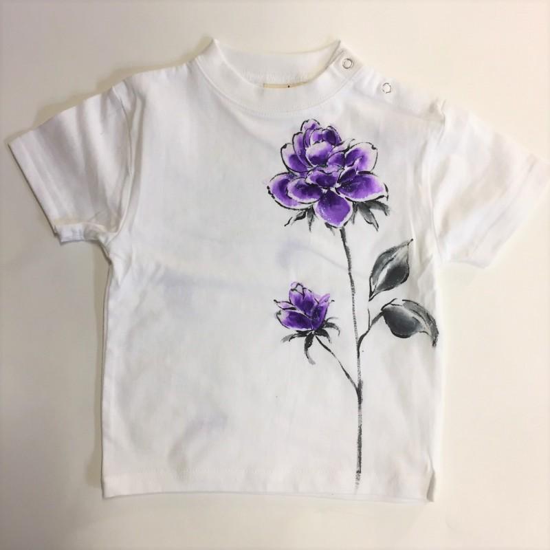 ひとつだけの花の半袖ロンパース