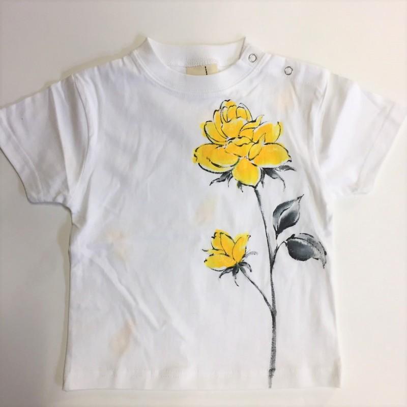 ひとつだけの花の長袖ロンパース