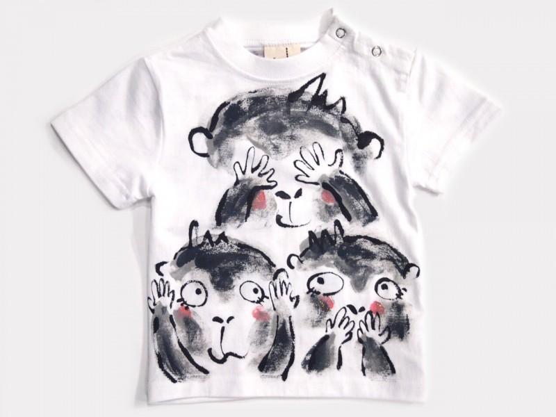 みざるいわざるきかざるのTシャツキッズ