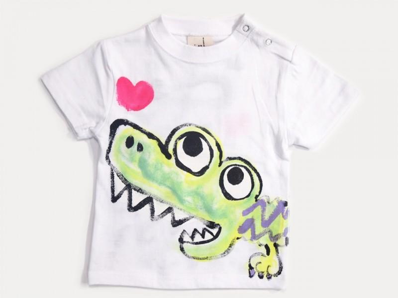 らぶらぶぐりーんわにのTシャツキッズ