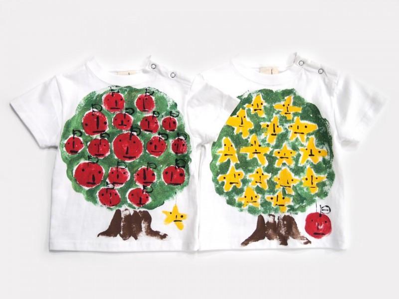 リンゴの木のTシャツキッズサイズ