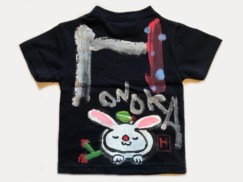 椿うさぎのTシャツキッズ