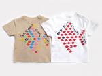 ちいさな魚たち赤のTシャツキッズ