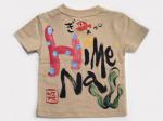 ちいさな魚たちカラフルのTシャツキッズ