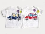 どこいこCAR青のTシャツキッズサイズ