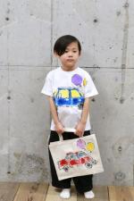どこいこCAR青のTシャツキッズサイズ