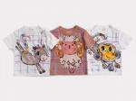 干支さる（申）のTシャツキッズ