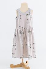 deer pattern dress