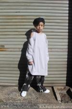 Shoulder　Hole　Long　Sleeve　Tee