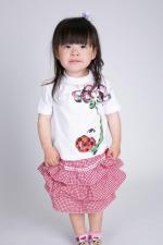 レンゲとてんとう虫のTシャツキッズサイズ