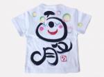 シャボン玉パンダのTシャツキッズ