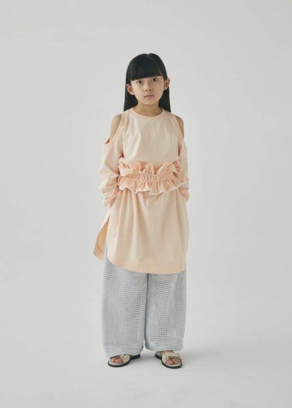 Shoulder　Hole　Long　Sleeve　Tee