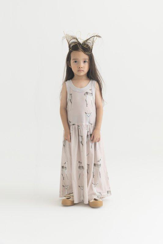 deer pattern dress