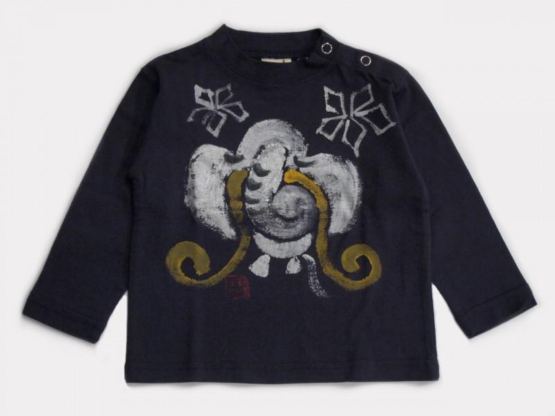 夢見るマンモスのTシャツキッズ長袖