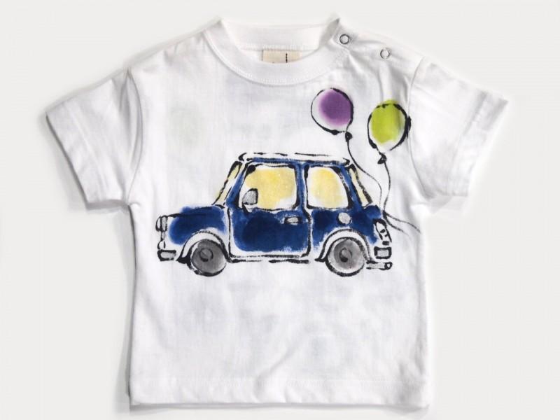 どこいこCAR青のTシャツキッズサイズ