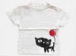 くろちゃんと風船のTシャツキッズ