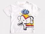 幸運を呼ぶゾウのTシャツキッズ