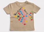 ちいさな魚たちカラフルのTシャツキッズ