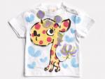 水玉キリンのTシャツキッズ