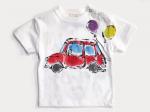 どこいこCAR（赤）のTシャツキッズサイズ