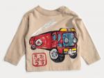 消防車のTシャツキッズ長袖