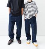 デニムタックパンツ